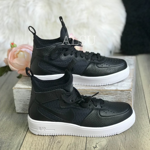 Nike Air Force Ultraforce MID Black White W AUTHEN - Picture 3 of 8